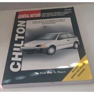 1985-2000 Chevrolet Sprint, Geo Metro & Suzuki Swift Chilton Manual Turbo Sprint